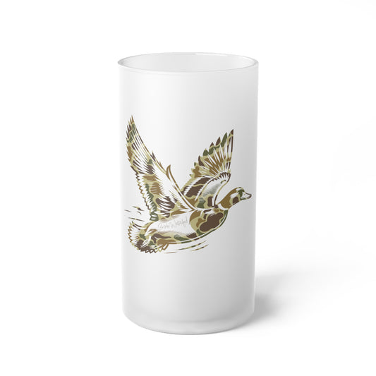 Busch Waterfowl Frosted Glass Beer Mug