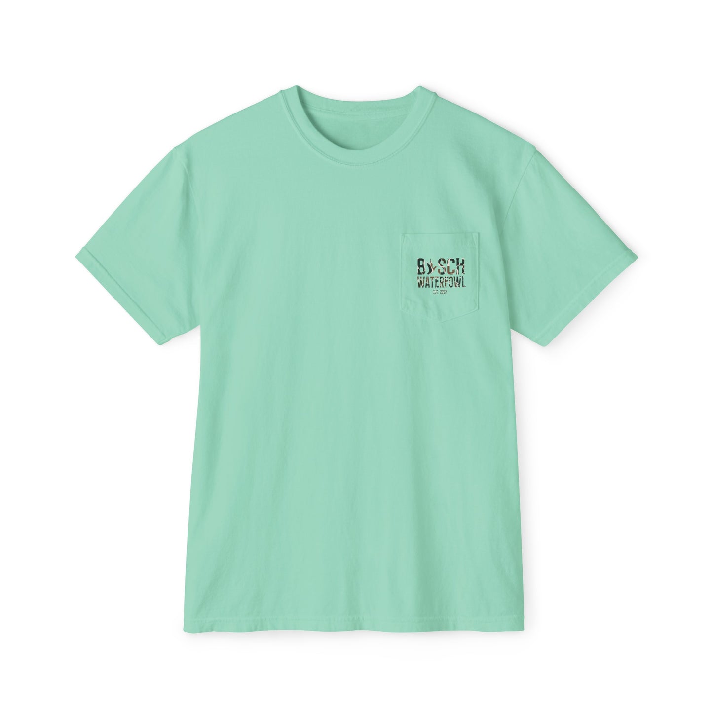 Old School Mallard Busch Waterfowl Pocket T-Shirt