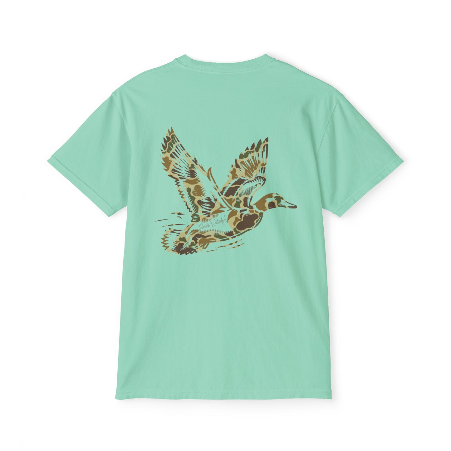 Old School Mallard Busch Waterfowl Pocket T-Shirt